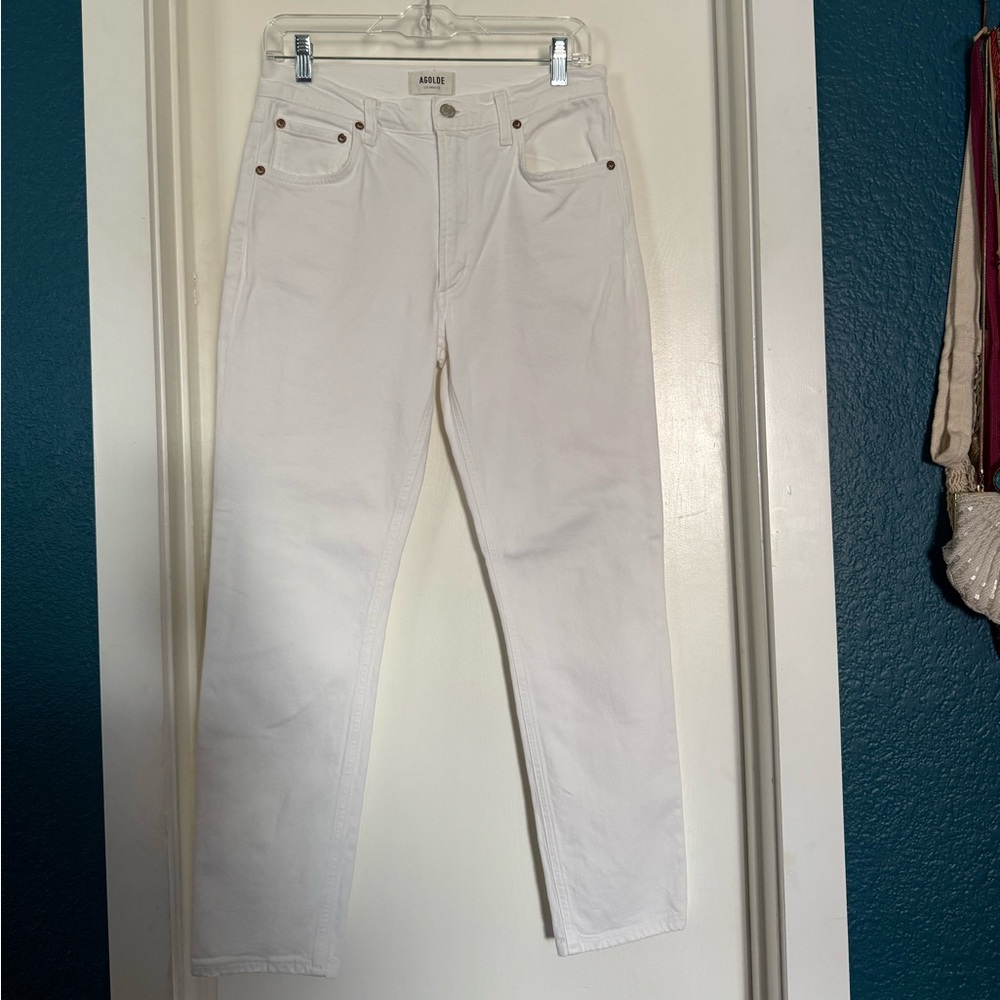 ✨Agolde✨ Crisp White Jeans